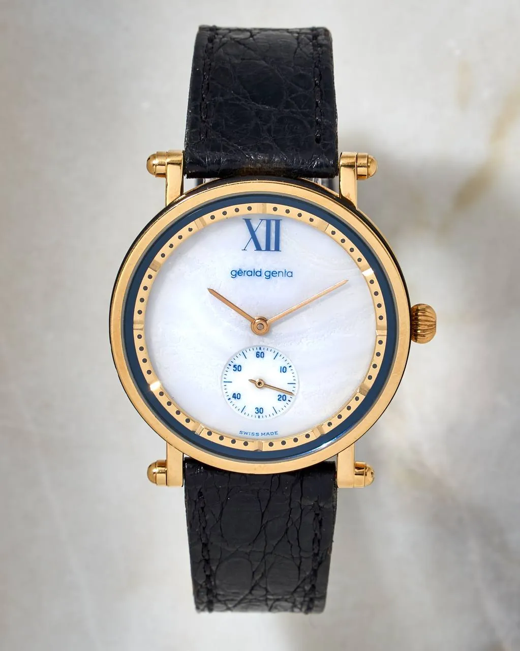 Gérald Genta Gefica Yellow Gold White Onyx – 13