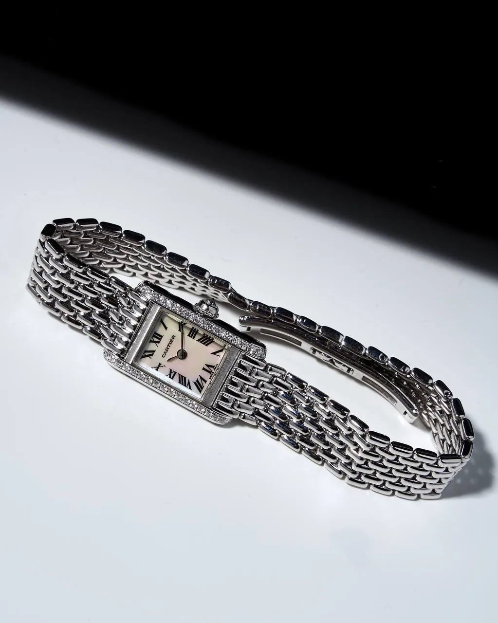 Cartier Tank Mini Mop Dial White Gold 1371 – 4