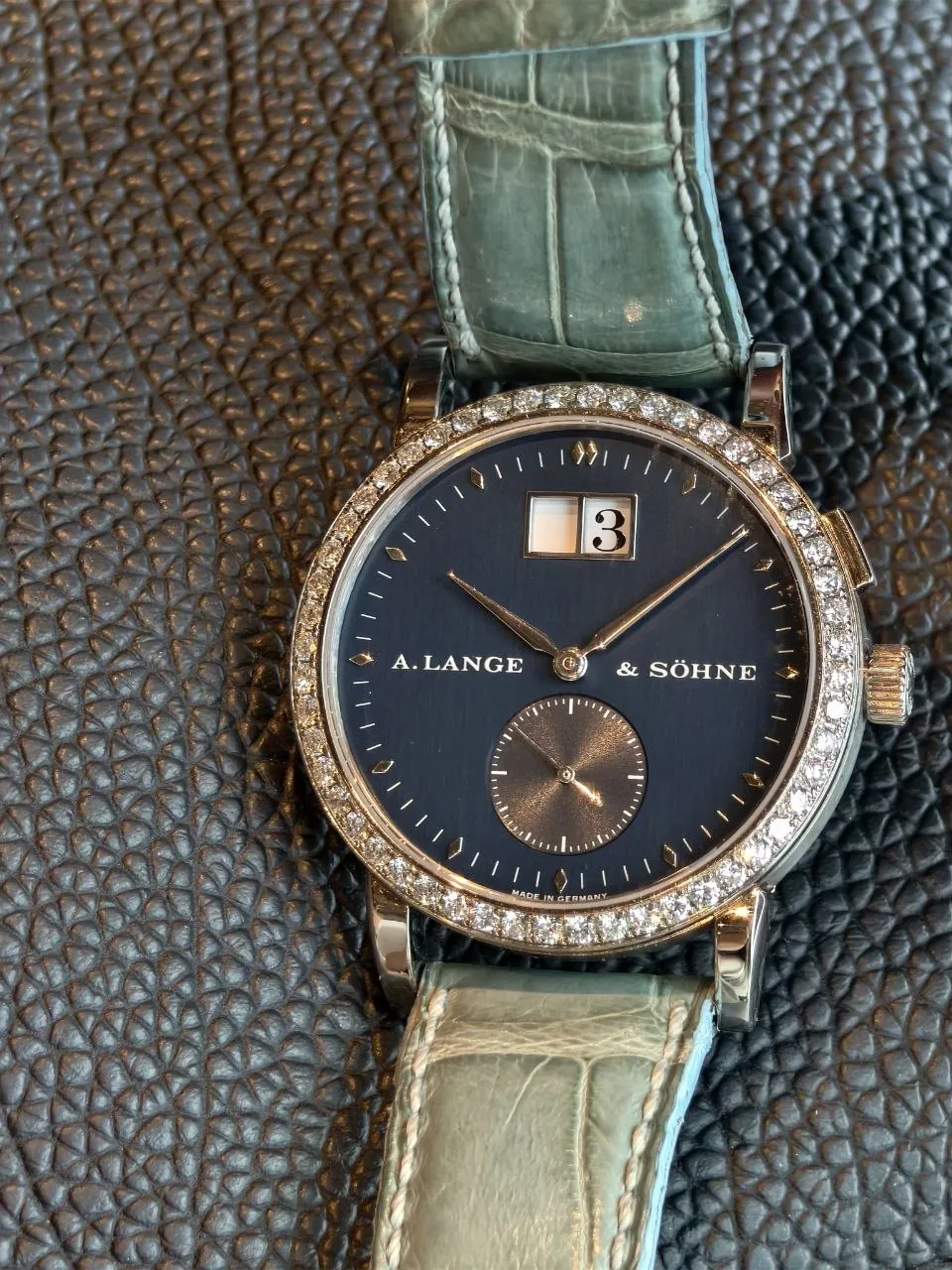 A. Lange & Sohne Saxonia Diamond-Set Bezel White Gold – 3