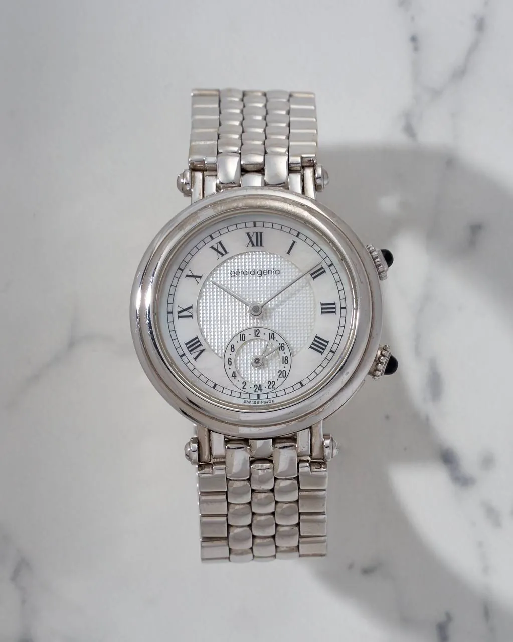 Gerald Genta Gefica Dual Time White Gold MoP – 8