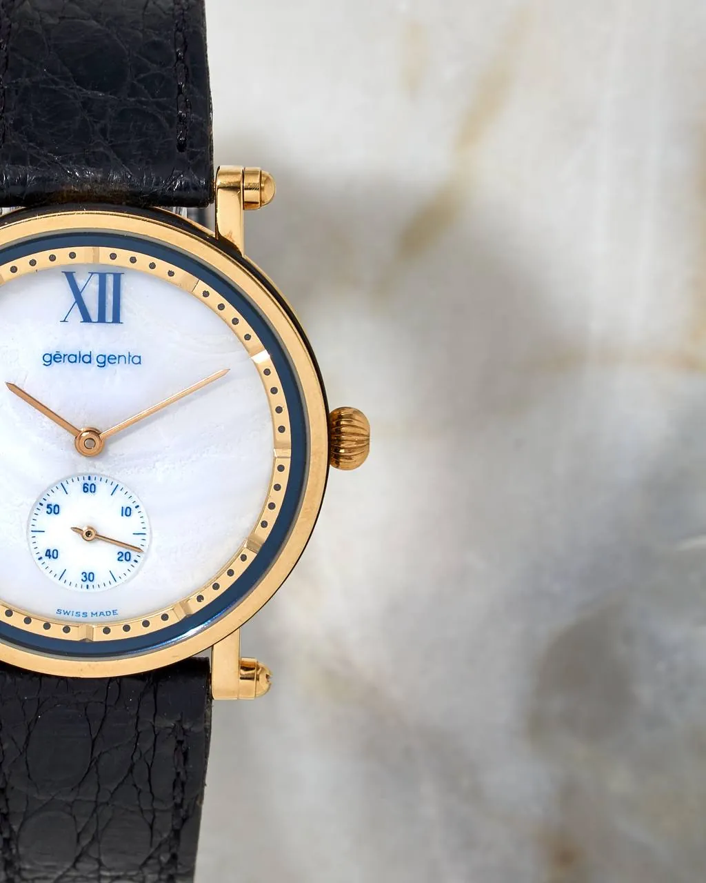 Gérald Genta Gefica Yellow Gold White Onyx – 2