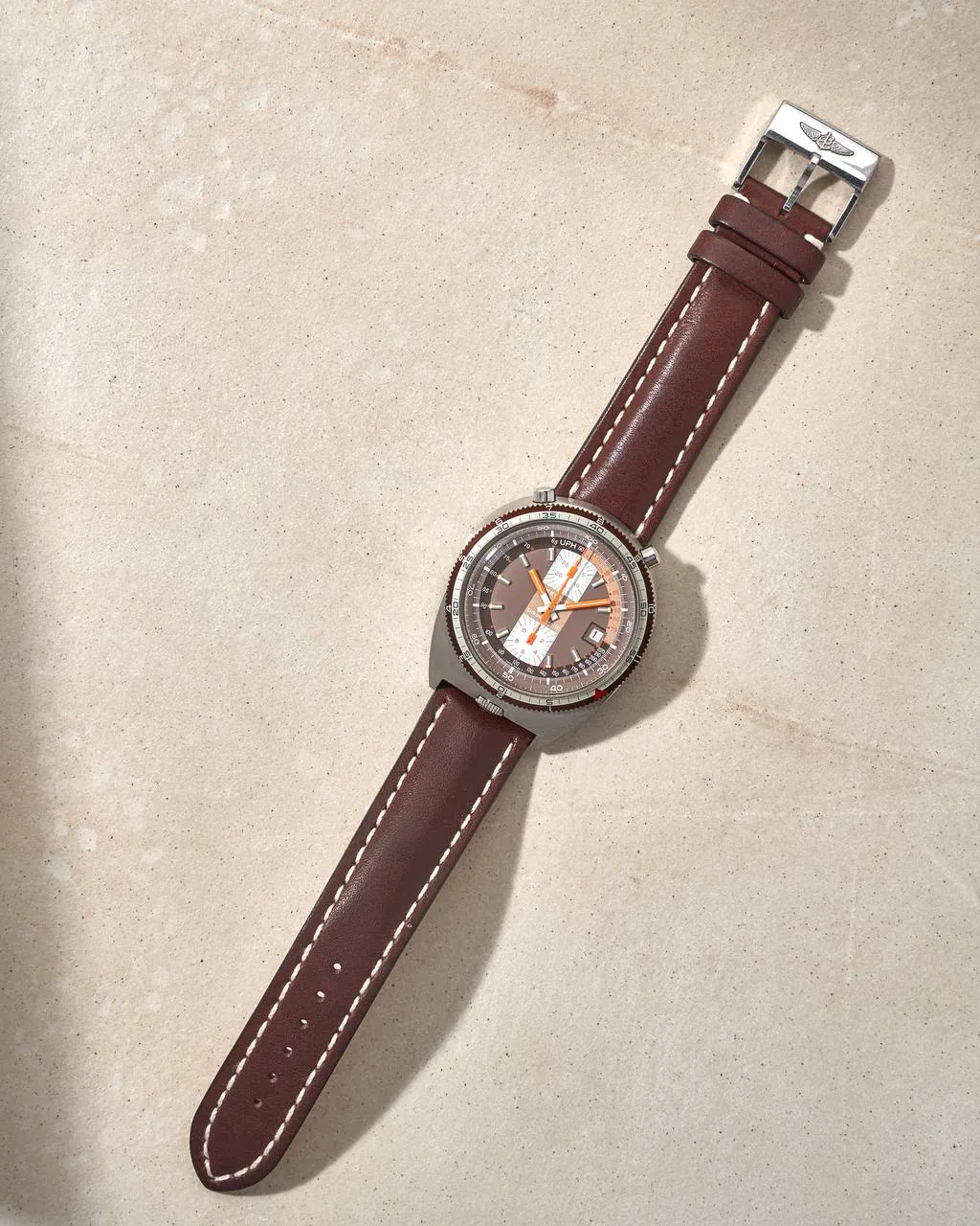 Breitling Chrono-Matic Bullhead Pupitre Brown Dial – 6