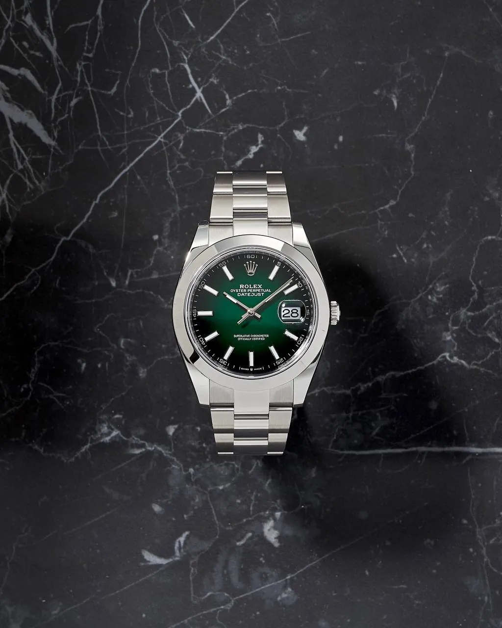 Rolex Oyster Datejust 41mm Green Ombre Dial 126300 2026 Year NEW