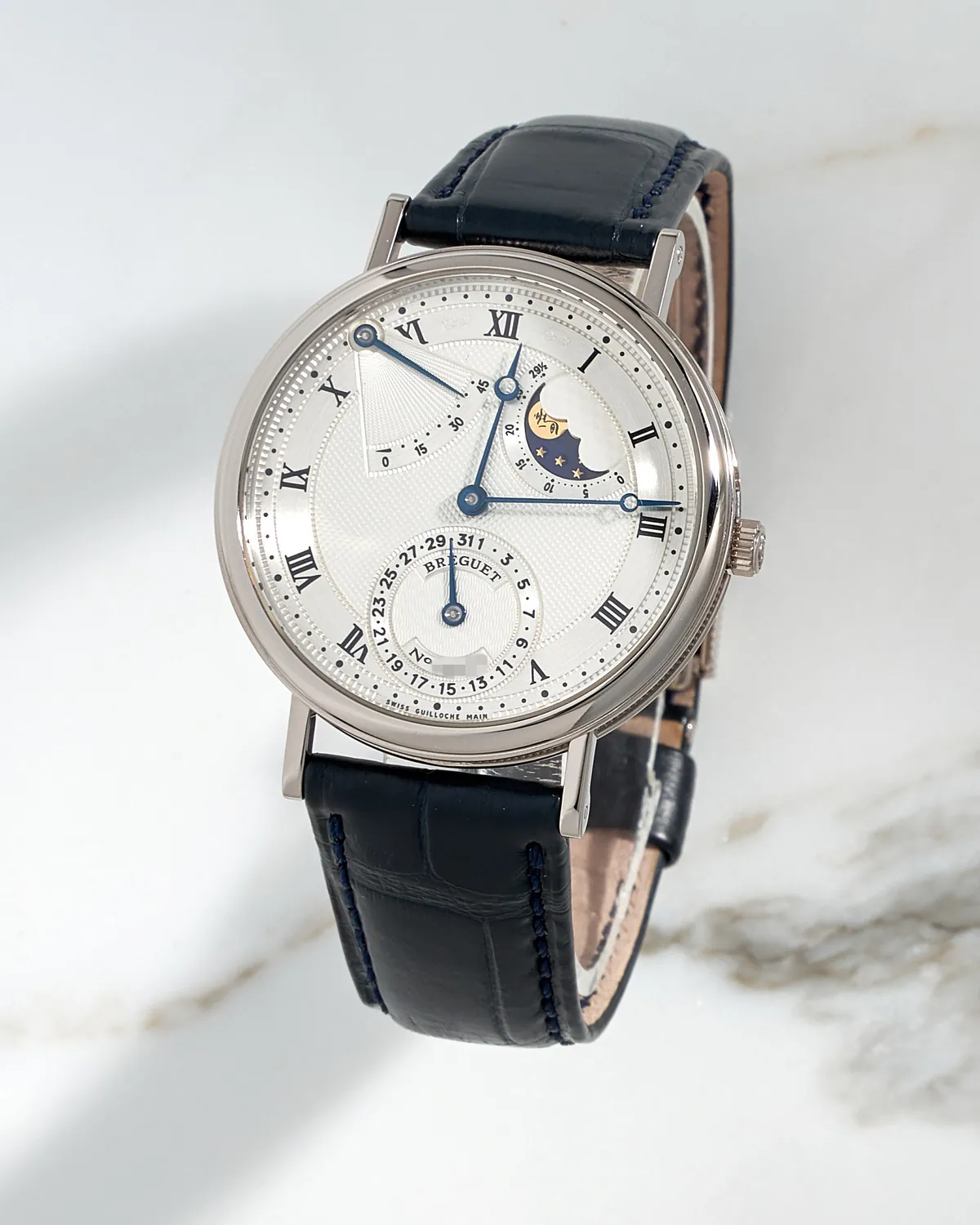 Breguet Classique Moon Phase Power Reserve White Gold 3130 – 11