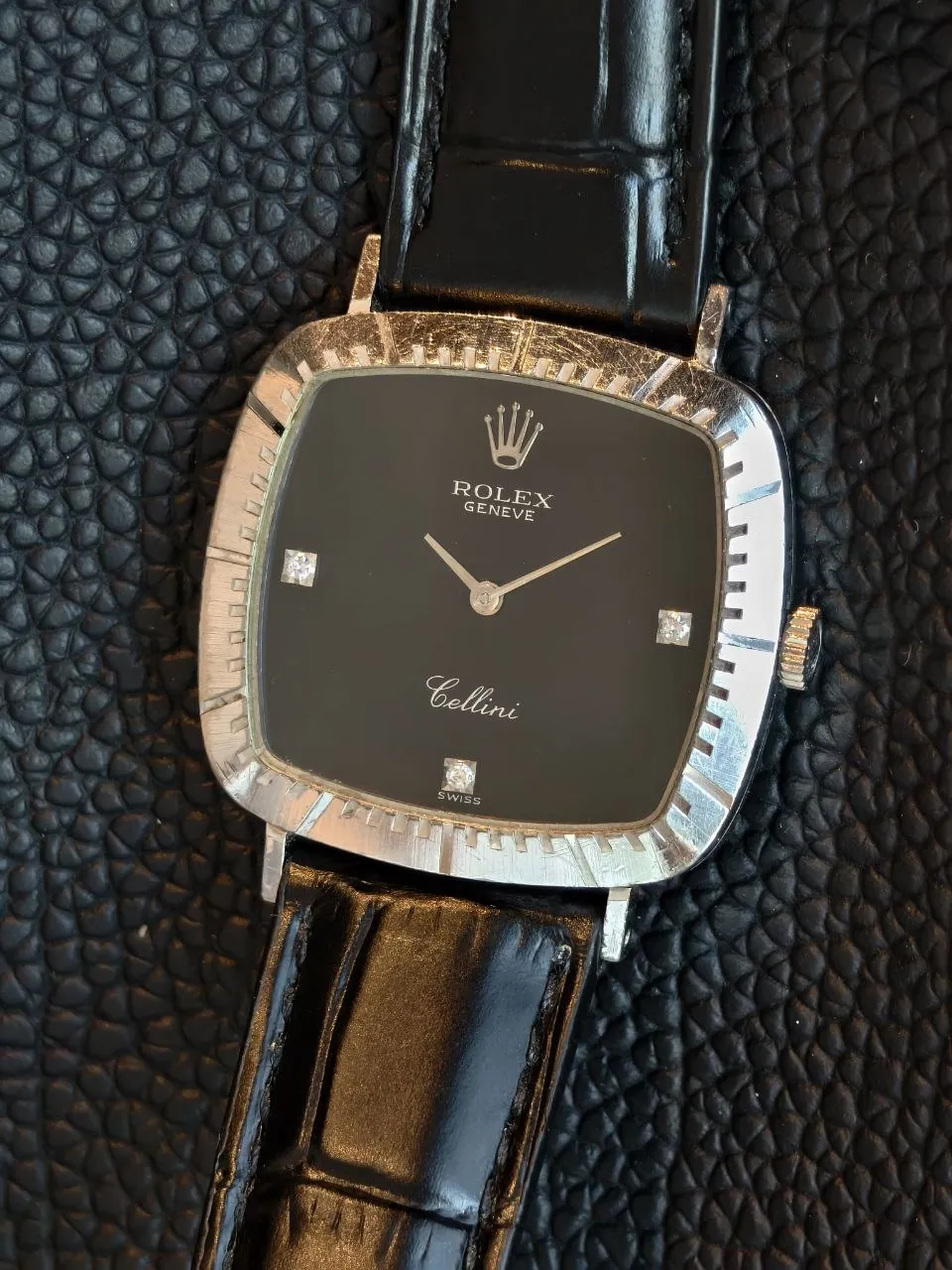 Rolex Cellini Onyx Dial White Gold 4084 – 2
