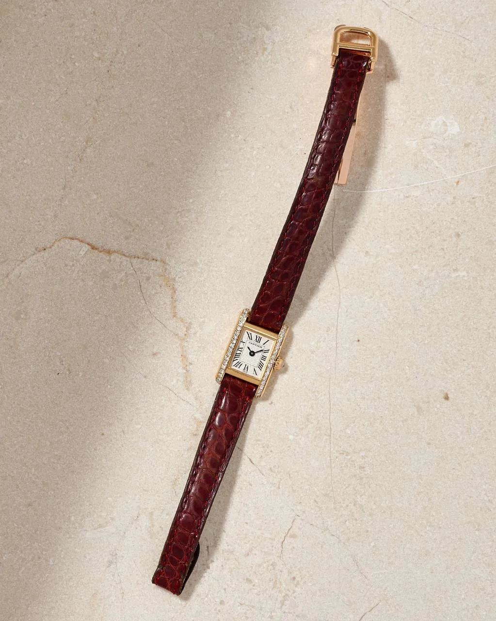 Cartier Mini Tank Gold & Diamonds 1360 – 7