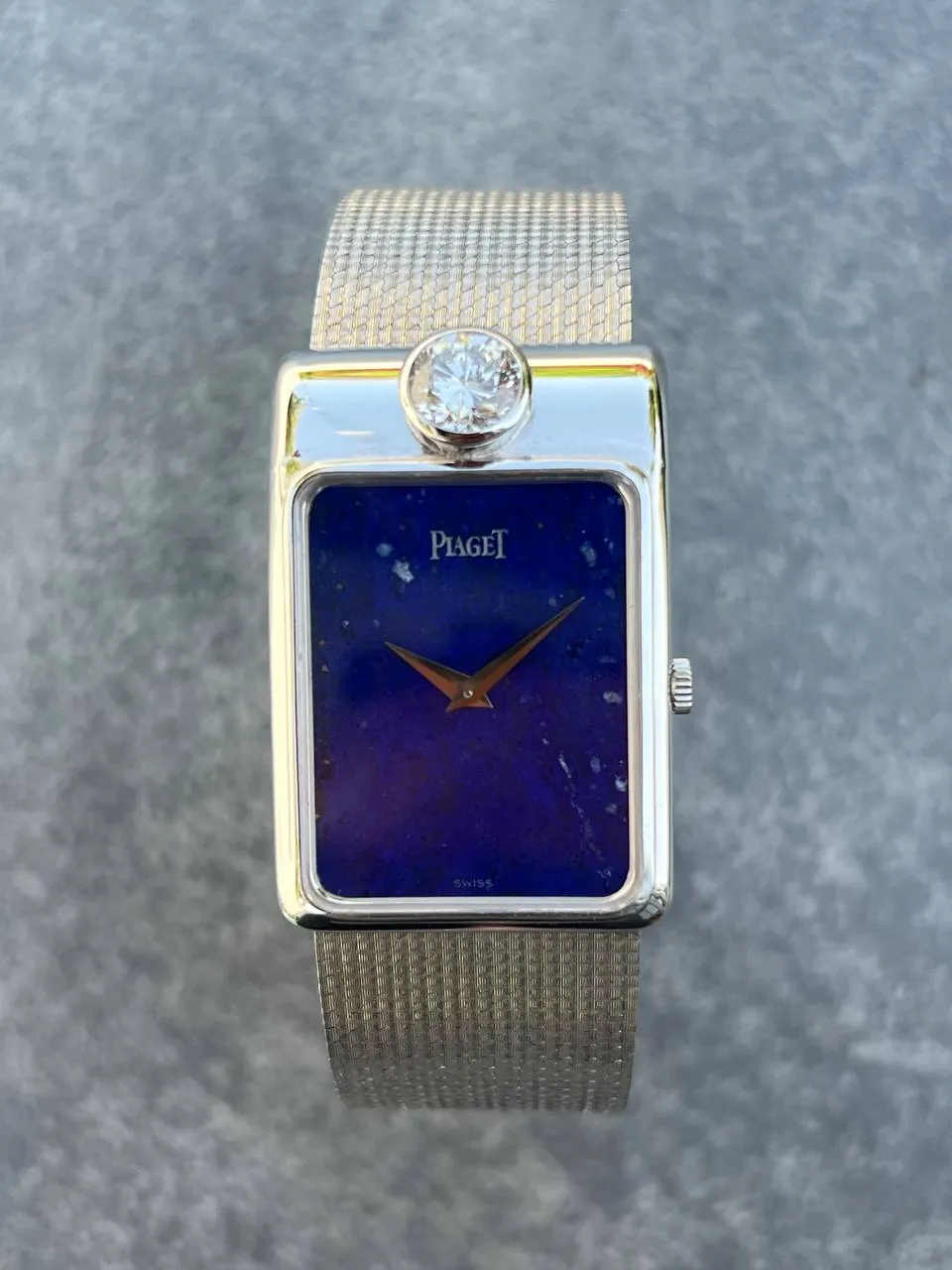 Piaget Rectangular Lapis Lazuli Dial White Gold Diamond LE 92970 – 9
