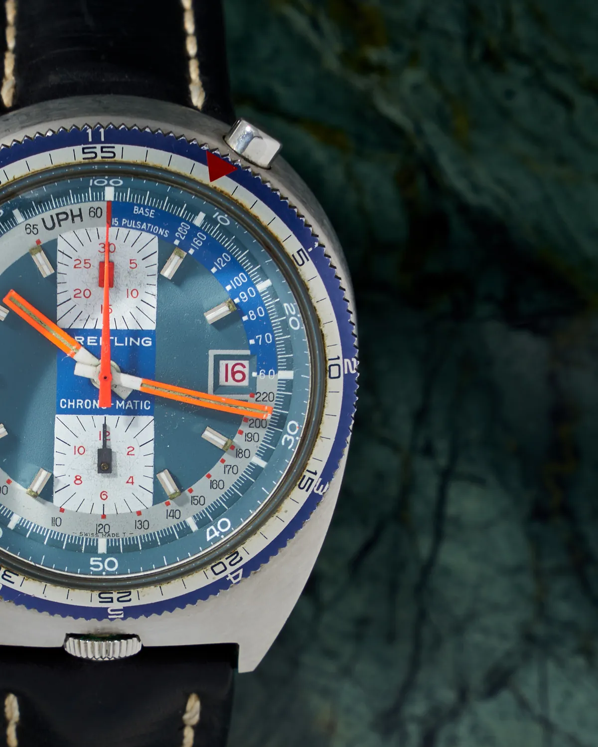 Breitling Chrono-Matic Bullhead Pupitre Blue Dial – 2