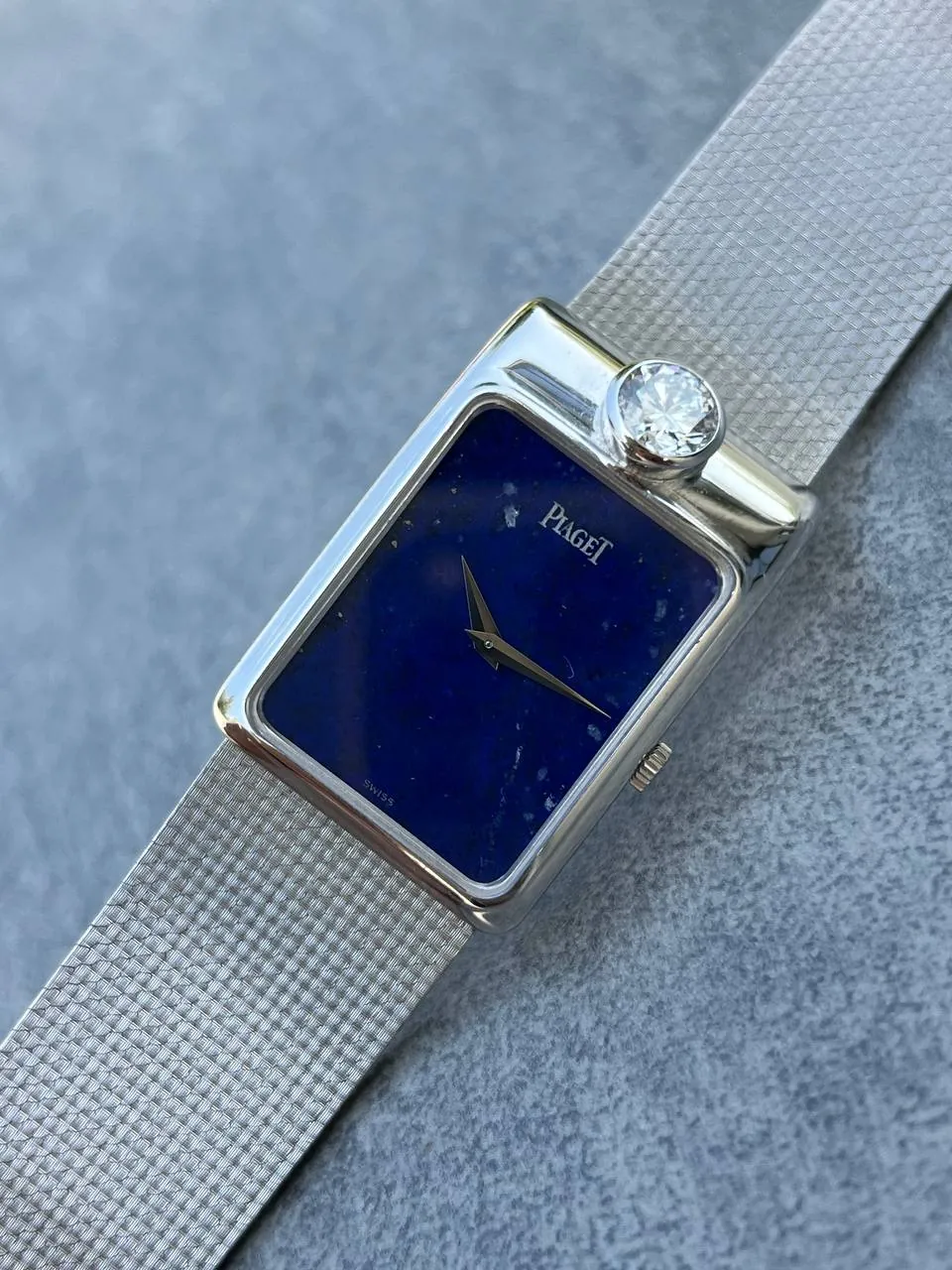 Piaget Rectangular Lapis Lazuli Dial White Gold Diamond LE 92970 – 7