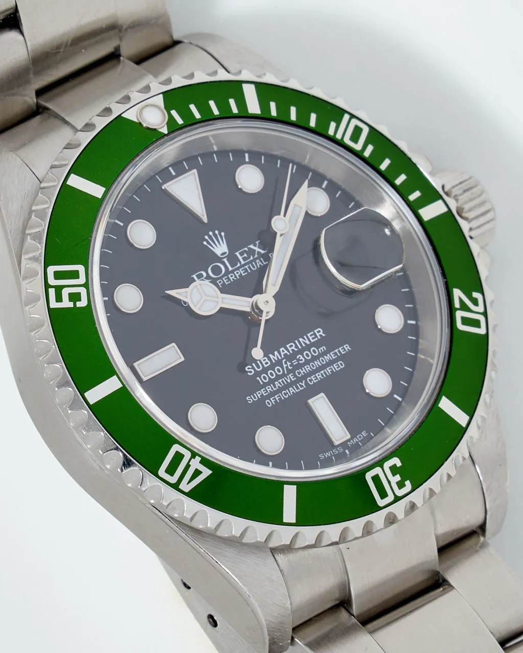 Rolex Submariner Kermit Date 40mm F series 16610LV MK 3 – 12