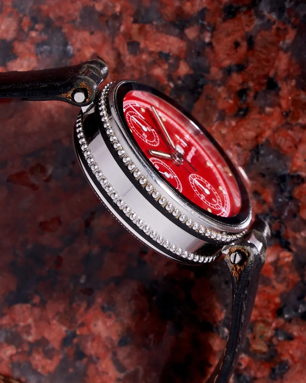 Gerald Genta Gefica Safari Chronograph Red Dial – 8