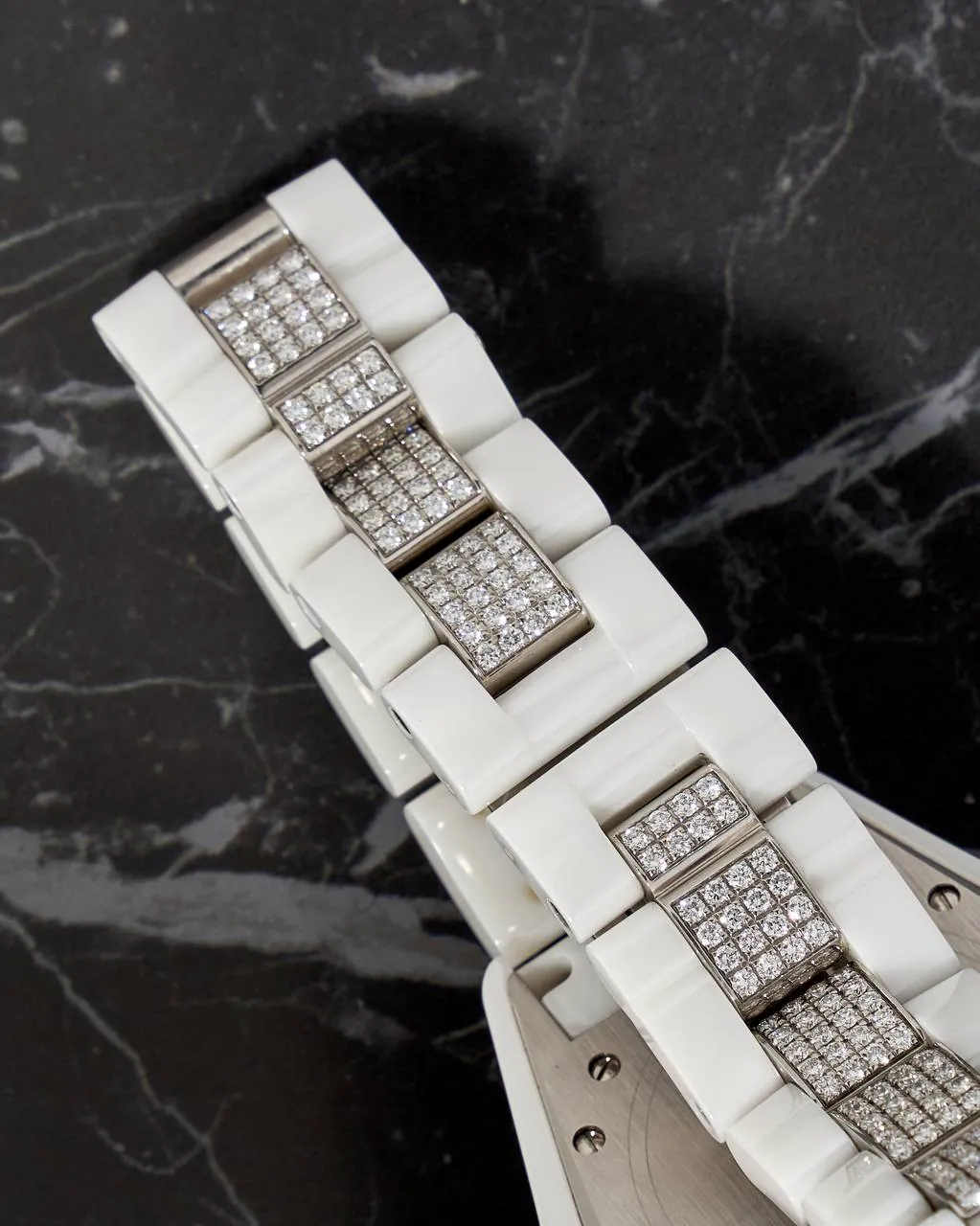 Chanel J12 White Ceramic & Factory Diamonds 38mm – 9