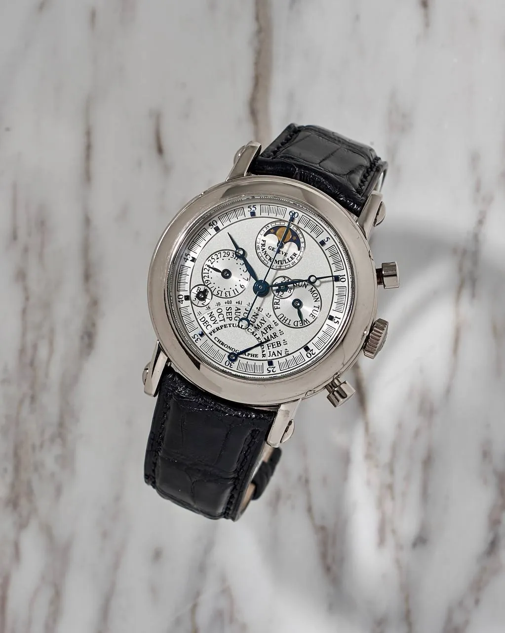 Franck Muller Perpetual Calendar Retrograde Moonphase Chronograph White Gold – 10