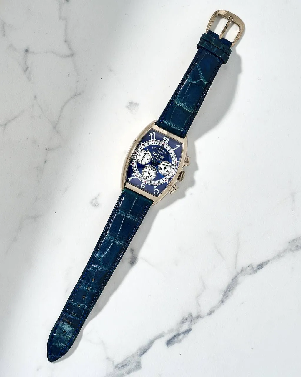 Franck Muller Master Calendar Blue Dial White Gold – 3