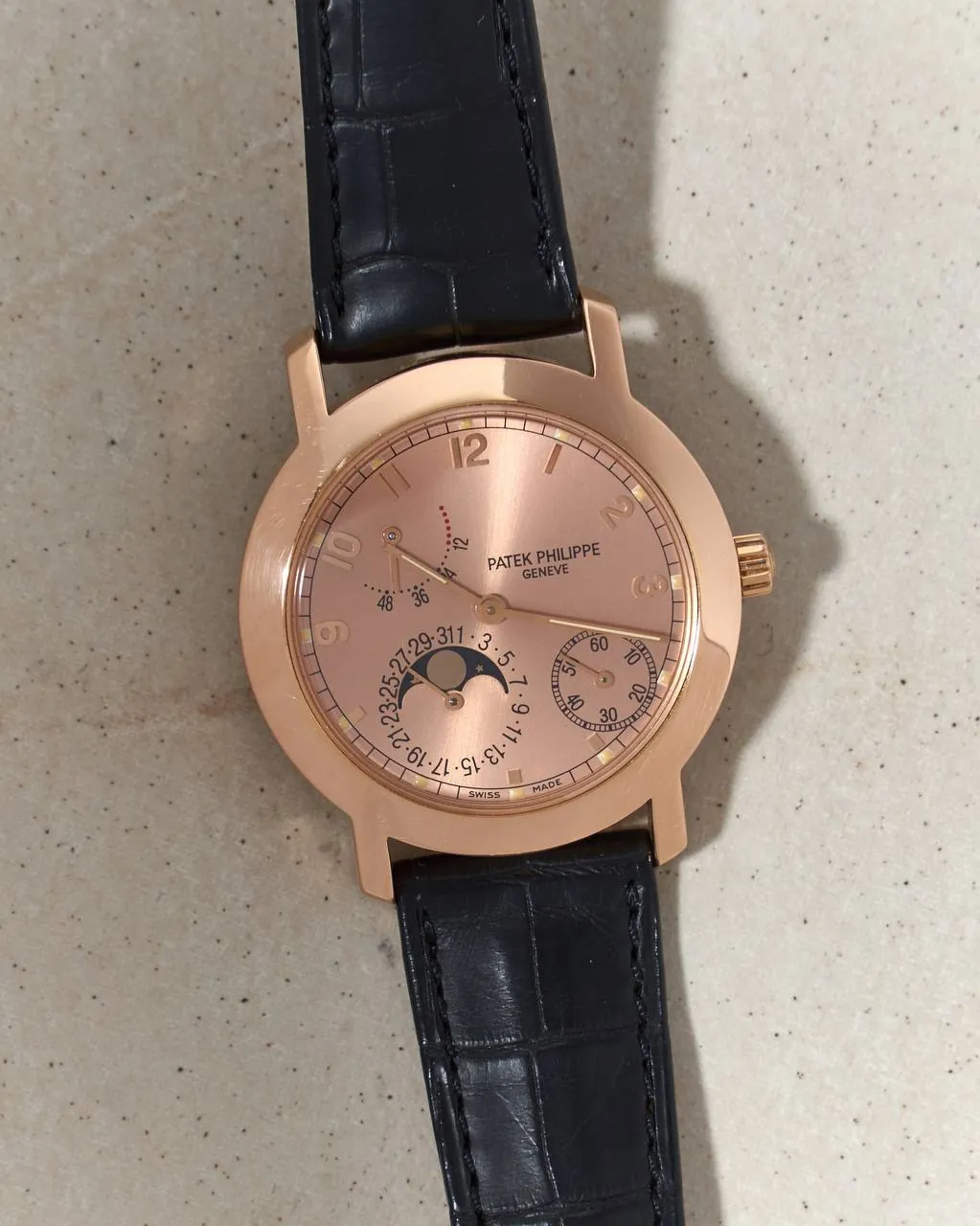 Patek Philippe Complications Moon Phase Power Reserve 5055 Rose Gold – 11