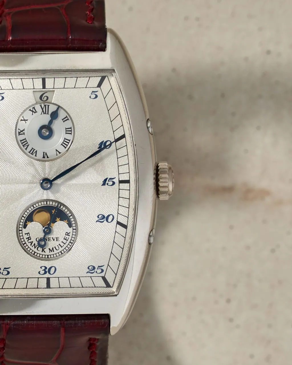 Franck Muller Curvex Retrorgade Dual Time Jumping Hour Moonphase Platinum – 2