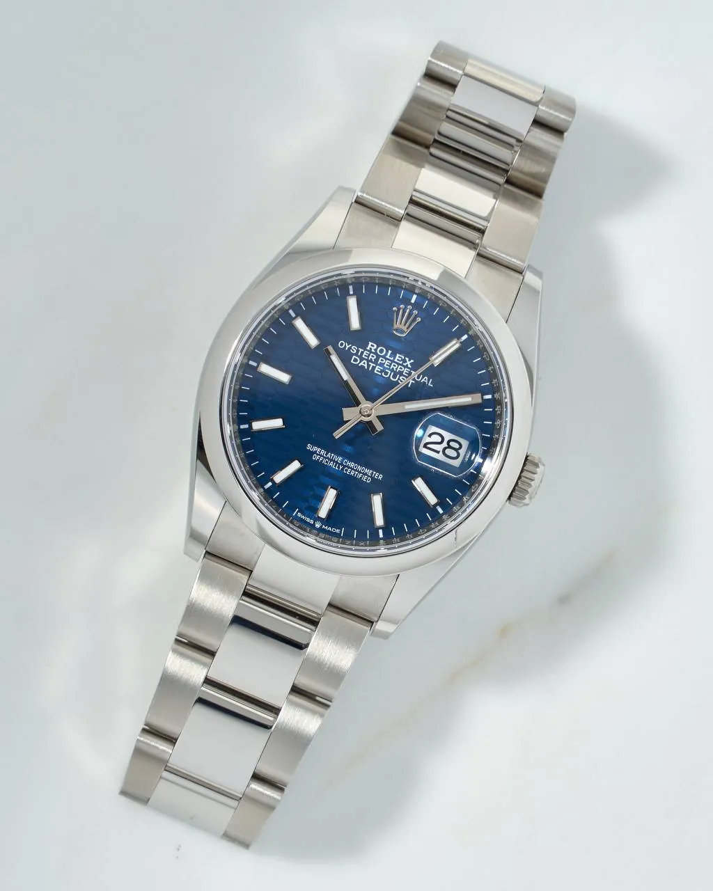 Rolex Datejust 36mm Blue Fluted Motif 126200 NEW – 13