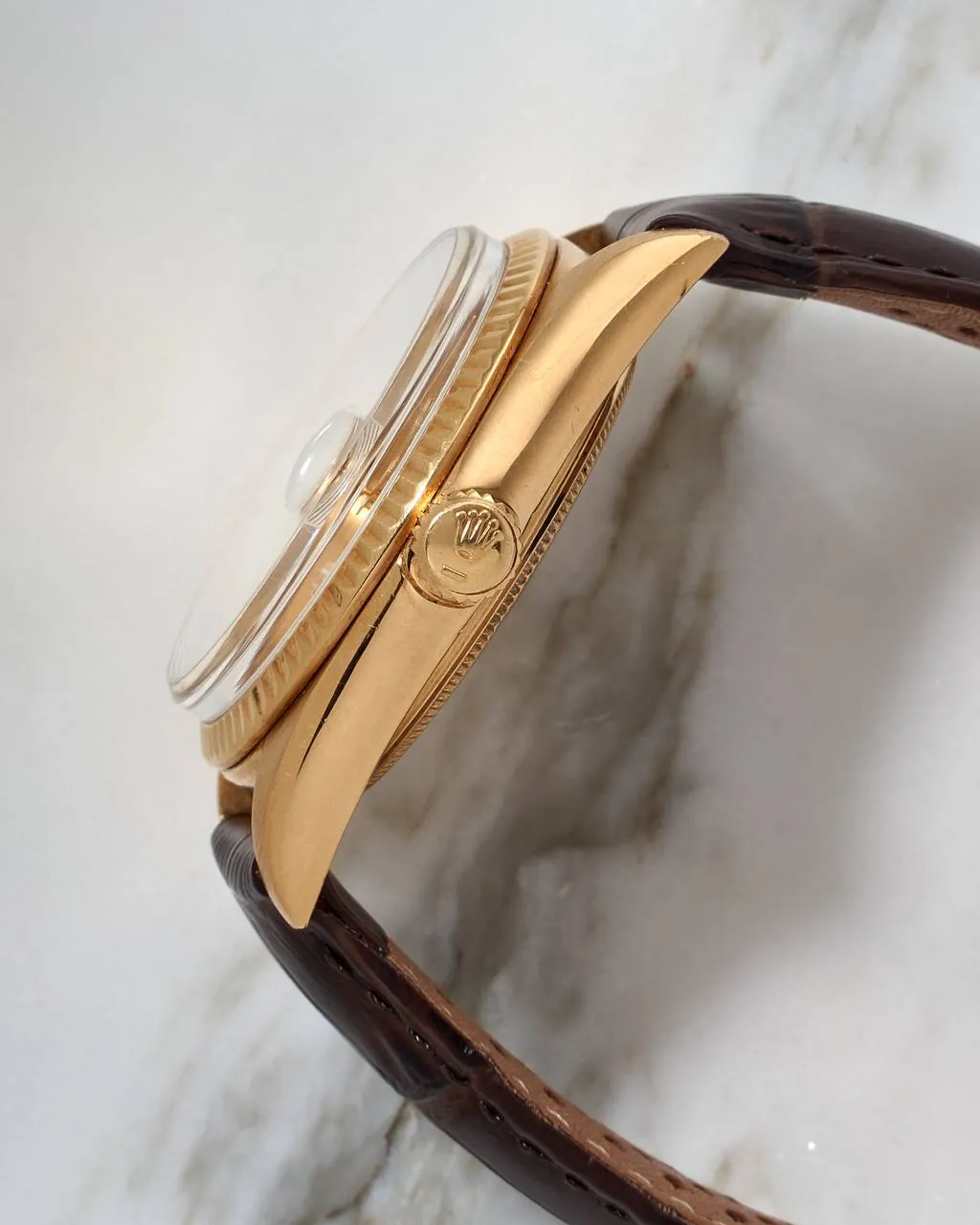 Rolex Day-Date 36mm 18k Gold Champagne Diamond Dial 1803 – 4