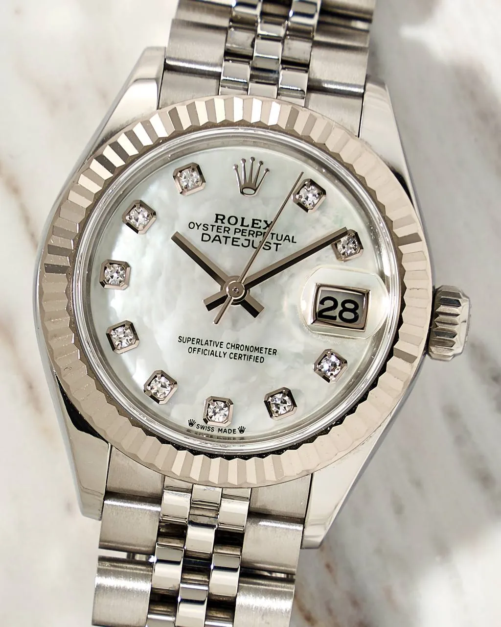 Rolex Oyster Perpetual Datejust 28mm MoP Dial 279174 – 9