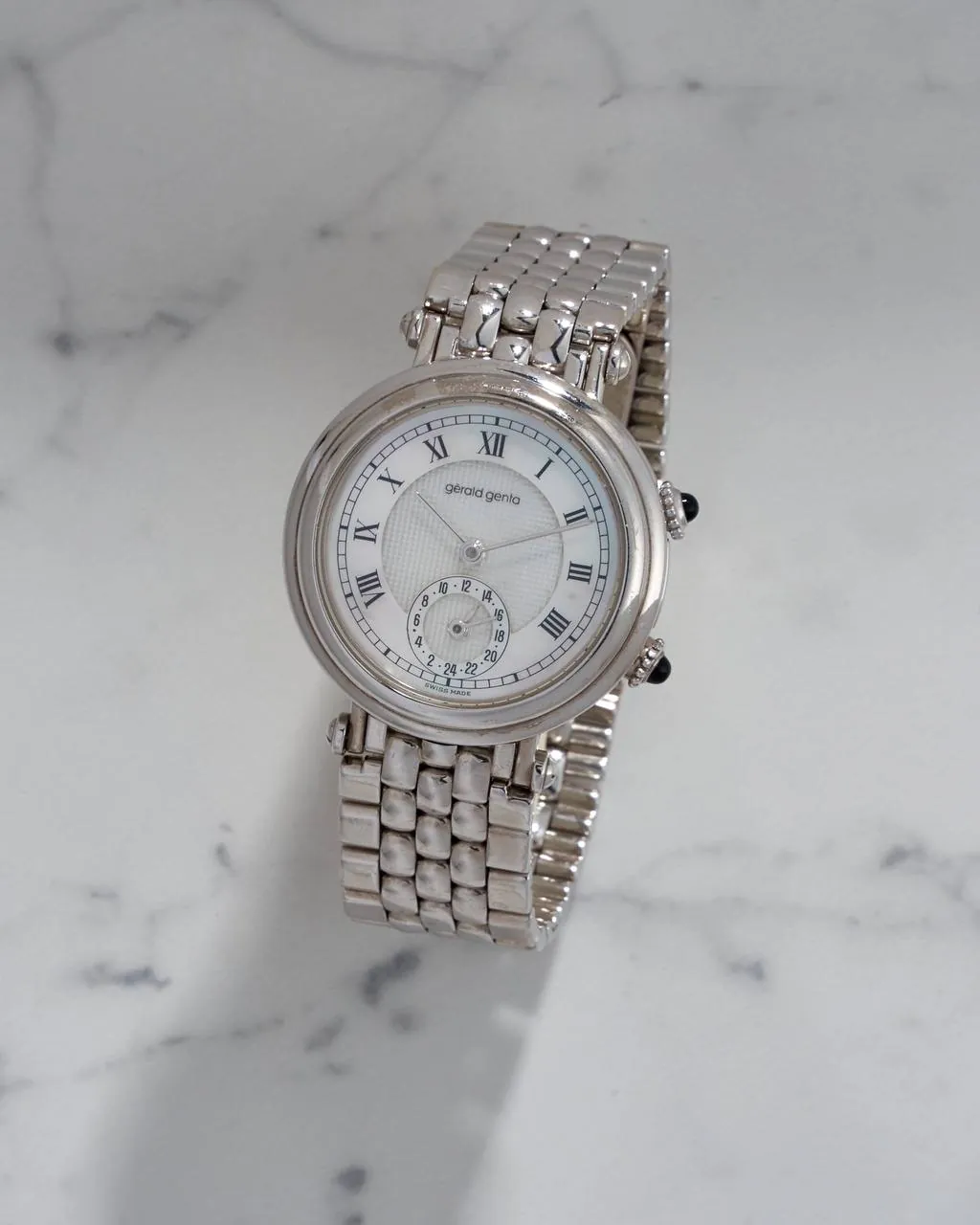 Gerald Genta Gefica Dual Time White Gold MoP – 4