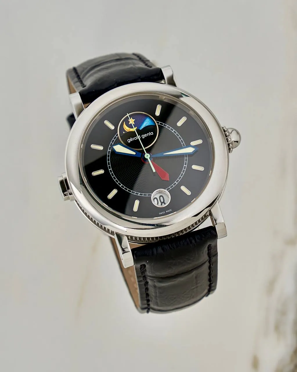 Gerald Genta Night & Day GMT Black Dial – 10