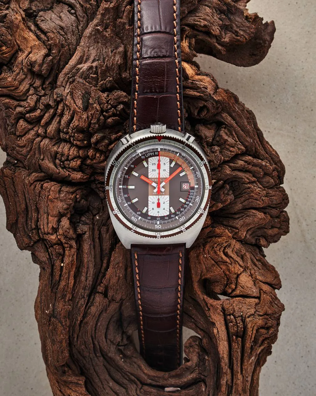 Breitling Chrono-Matic Bullhead Pupitre Chronograph Brown – 10