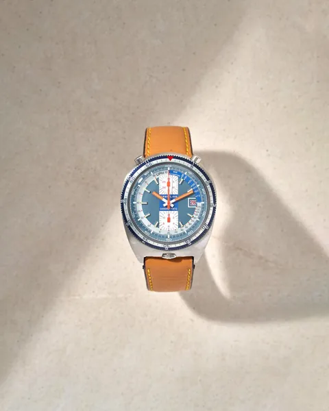 Breitling Chrono-Matic Bullhead Pupitre Blue Dial