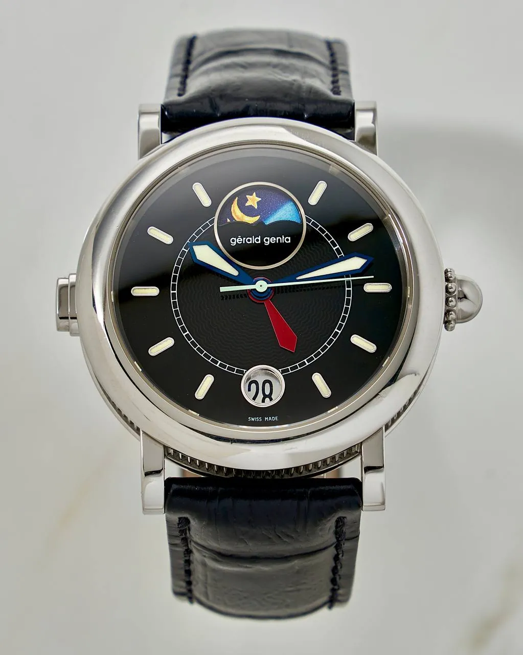 Gerald Genta Night & Day GMT Black Dial – 11