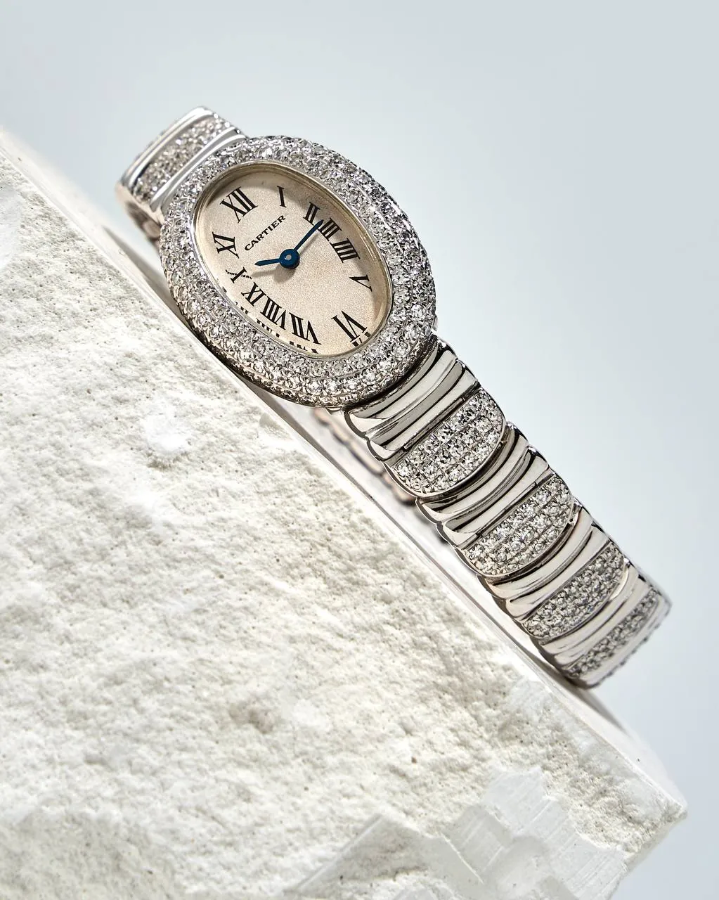 Cartier Baignoire 2369 White Gold Aftermarket Diamonds – 5