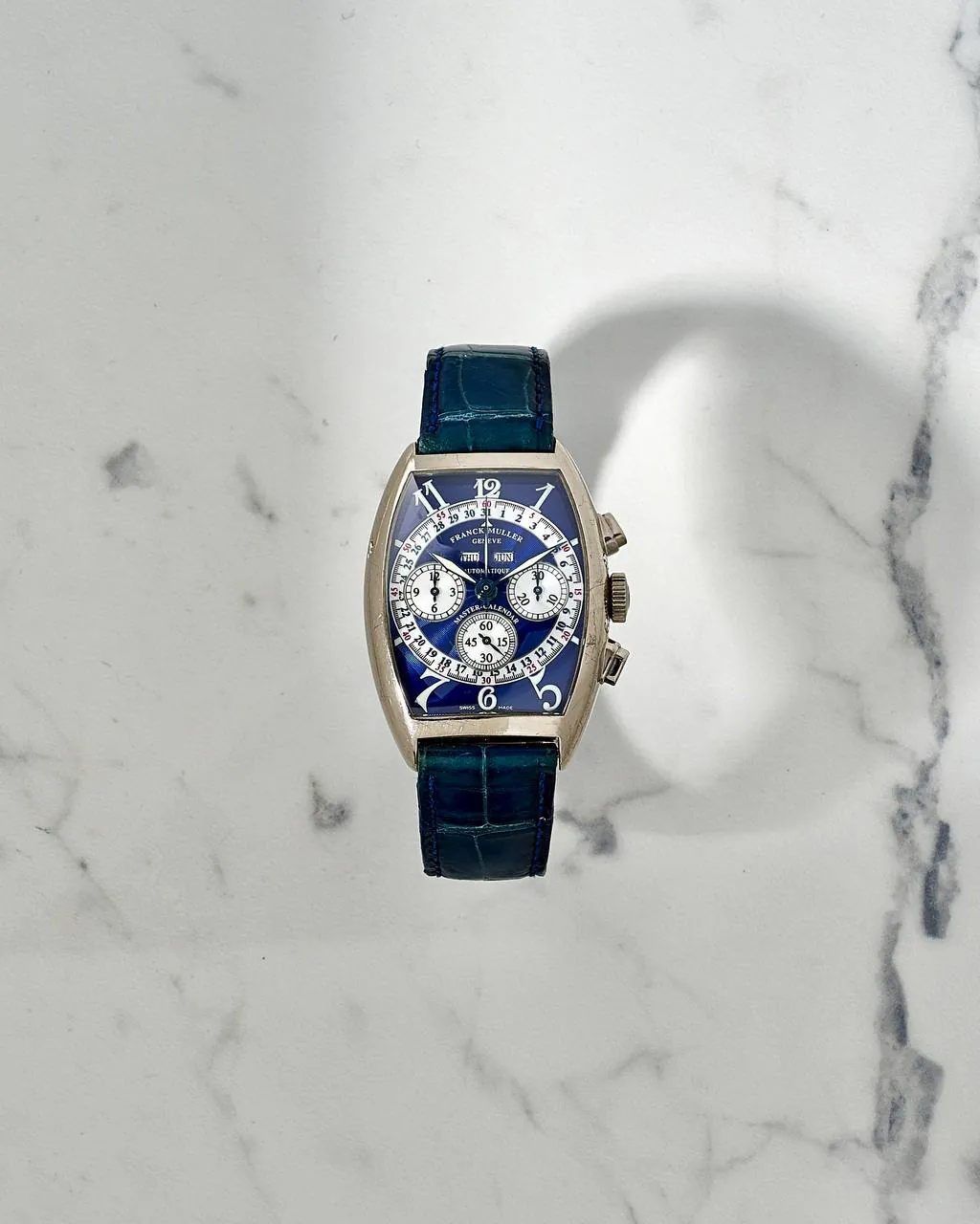 Franck Muller Master Calendar Blue Dial White Gold