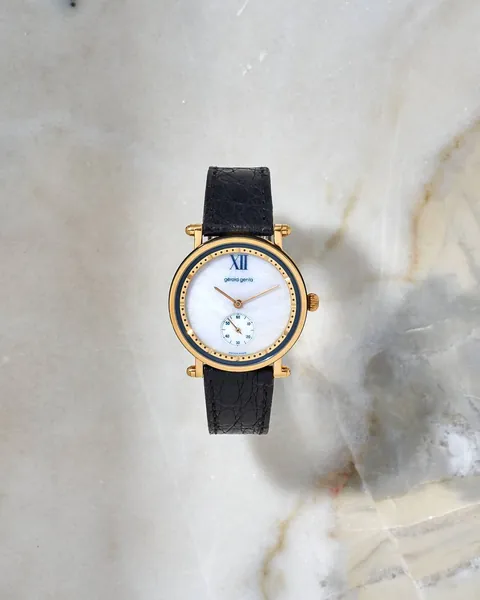 Gérald Genta Gefica Yellow Gold White Onyx