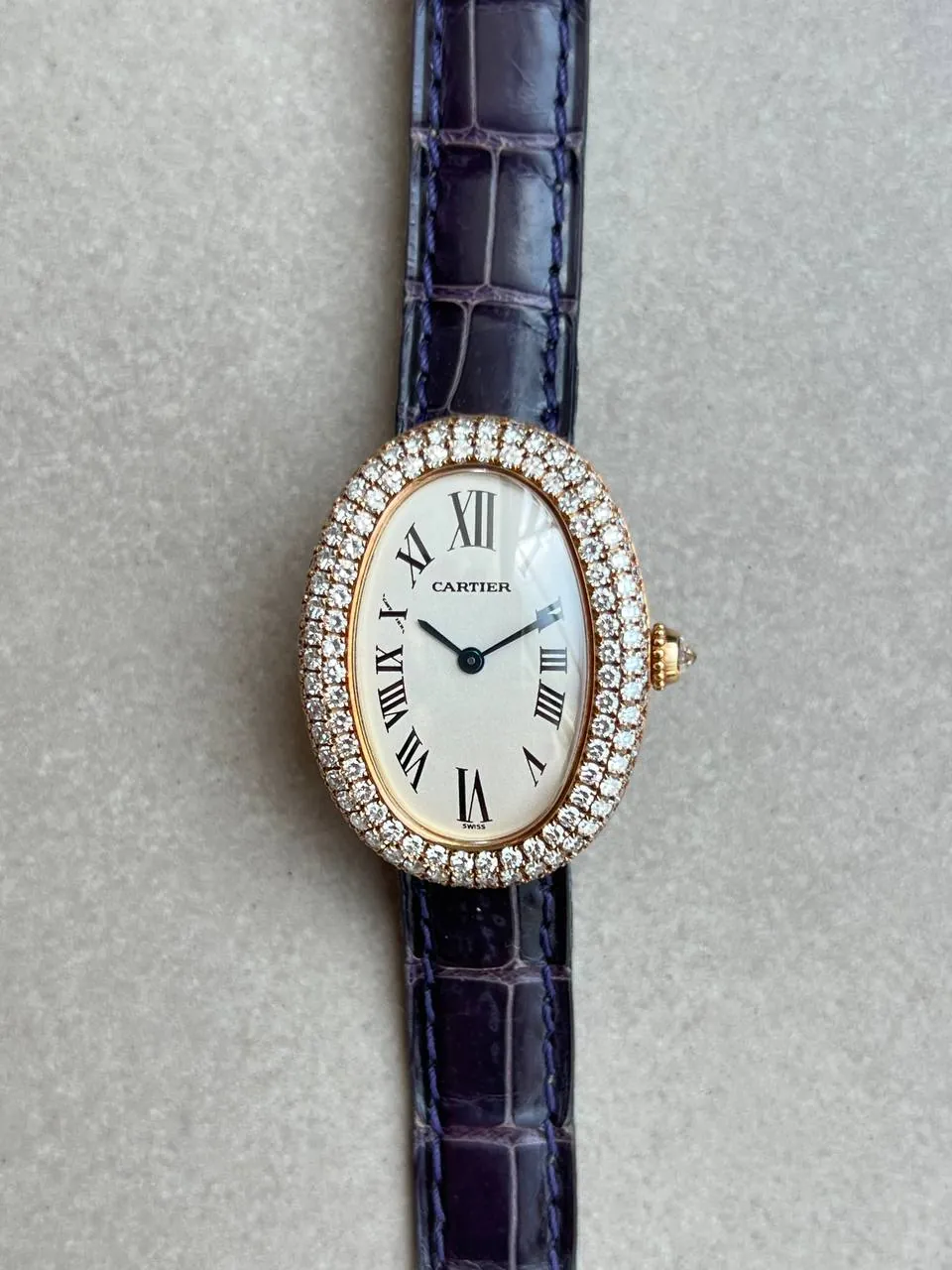Cartier Baignoire Factory Diamonds 1954