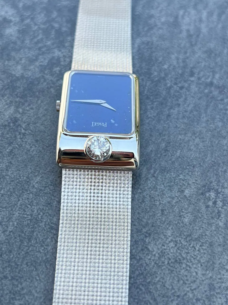 Piaget Rectangular Lapis Lazuli Dial White Gold Diamond LE 92970 – 3