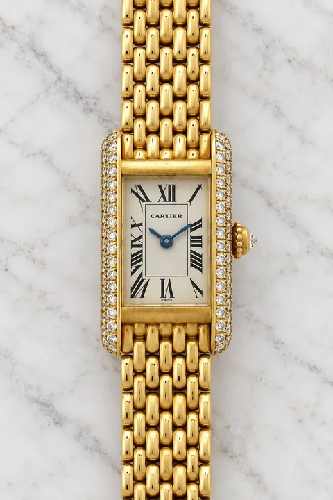 Cartier Tank Factory Diamonds 828006